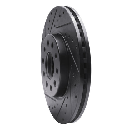 R1 Concepts R1 16-21 Buick LaCrosse Front Left Drilled & Slotted Black Brake Rotor