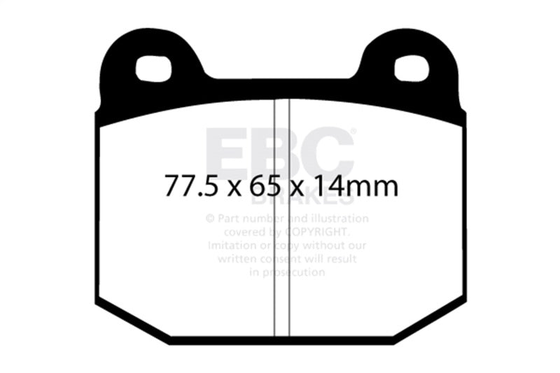 EBC Racing 1996 Lotus Elise (Series 1-3) RP-1 Race Front Brake Pads