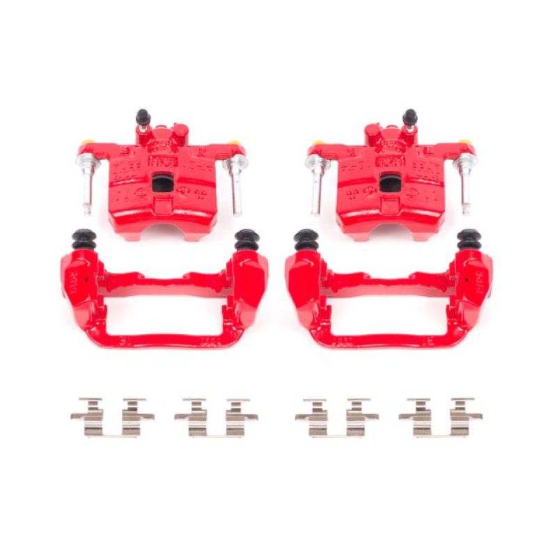 PowerStop Power Stop 98-03 Subaru Forester Rear Red Calipers w/Brackets - Pair