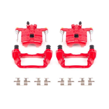PowerStop Power Stop 98-03 Subaru Forester Rear Red Calipers w/Brackets - Pair