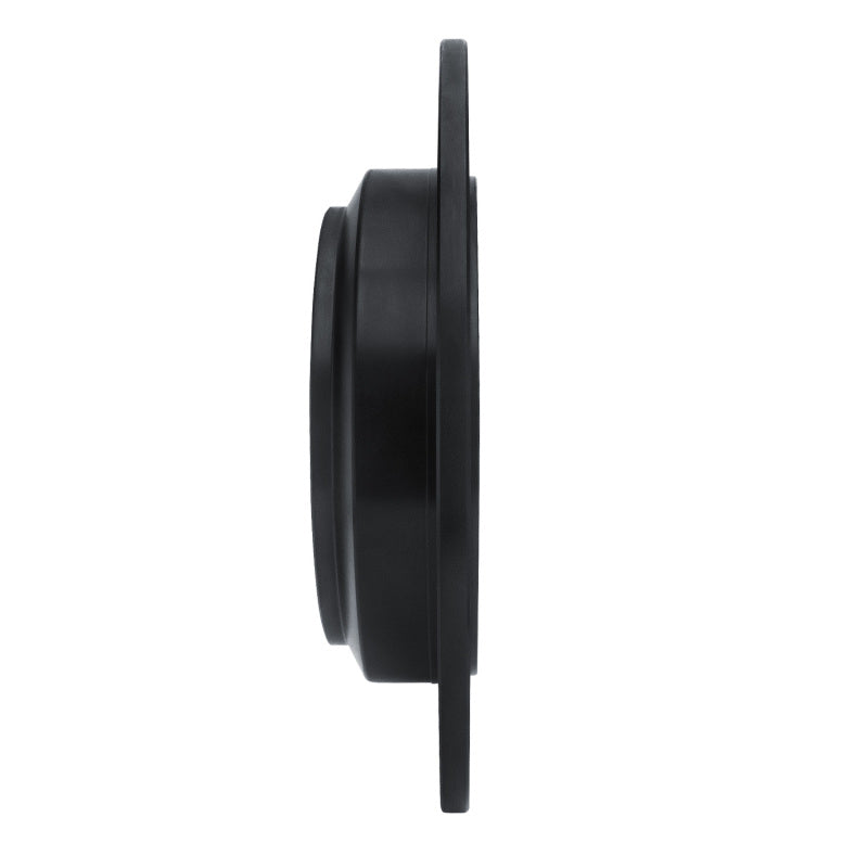 R1 Concepts R1 16-25 Honda Ridgeline Rear Left Drilled & Slotted Black Brake Rotor