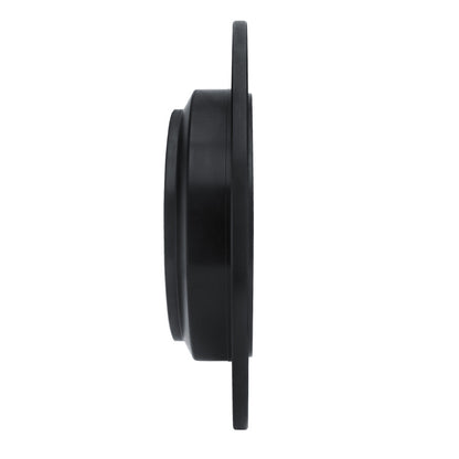 R1 Concepts R1 16-25 Honda Ridgeline Rear Left Drilled & Slotted Black Brake Rotor
