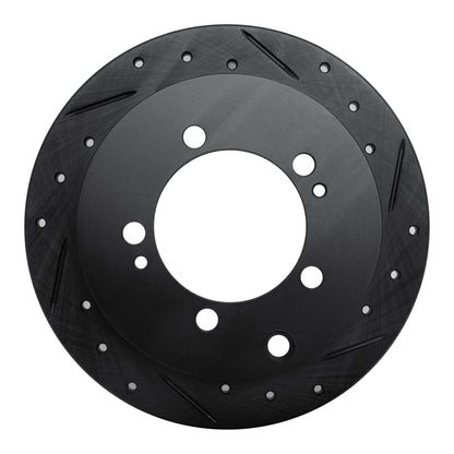 R1 Concepts R1 94-07 Chrysler SEBRING Rear Right Drilled & Slotted Black Brake Rotor