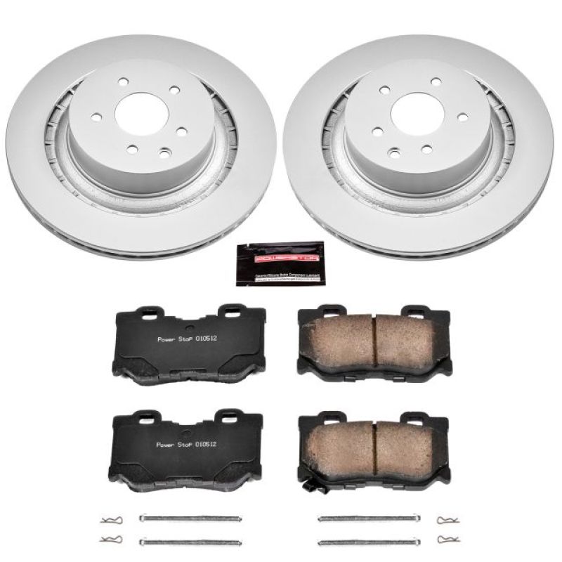 PowerStop Power Stop 08-13 Infiniti G37 Rear Z17 Evolution Geomet Coated Brake Kit