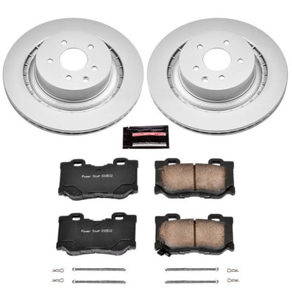 PowerStop Power Stop 08-13 Infiniti G37 Rear Z17 Evolution Geomet Coated Brake Kit
