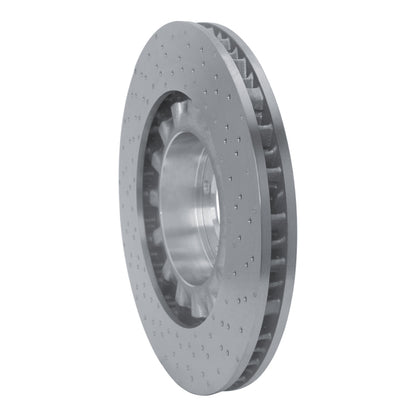 DFC 15-17 Porsche 911 Left Front Drilled Hi-Carbon Alloy Geomet Coated Rotor