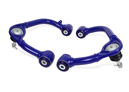SuperPro 2021+ Ford F150 Fixed Offset Front Upper Control Arm Set