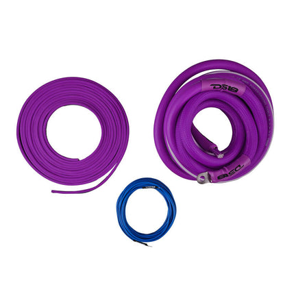 DS18 0-GA Amplifier Install Kit Advance- Purple