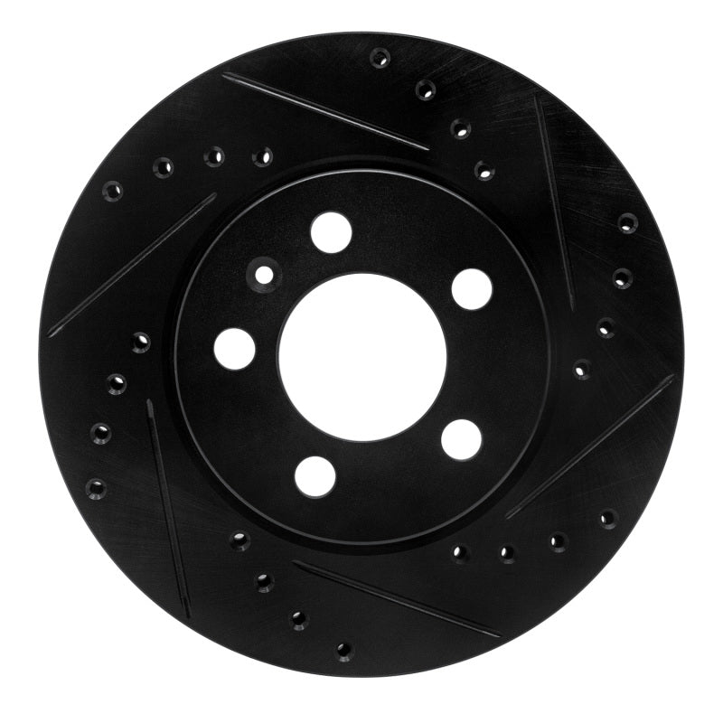R1 Concepts R1 03-18 Volkswagen VENTO (Mexico) Front Right Drilled & Slotted Black Brake Rotor