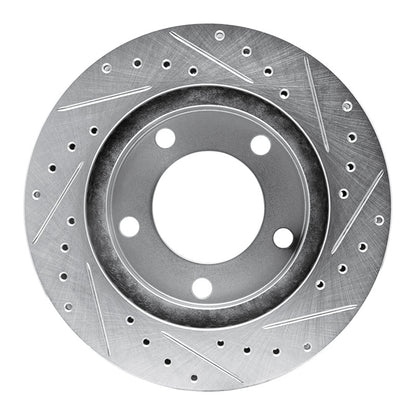 R1 Concepts R1 74-80 InternatIonal SCOUT II Front Left Drilled & Slotted Silver Brake Rotor