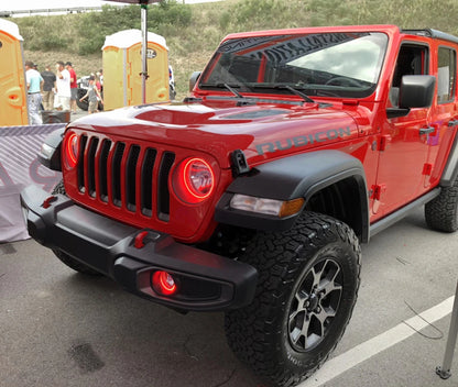 ORACLE Lighting Jeep Wrangler JL/Gladiator JT LED Surface Mount Headlight Halo Kit