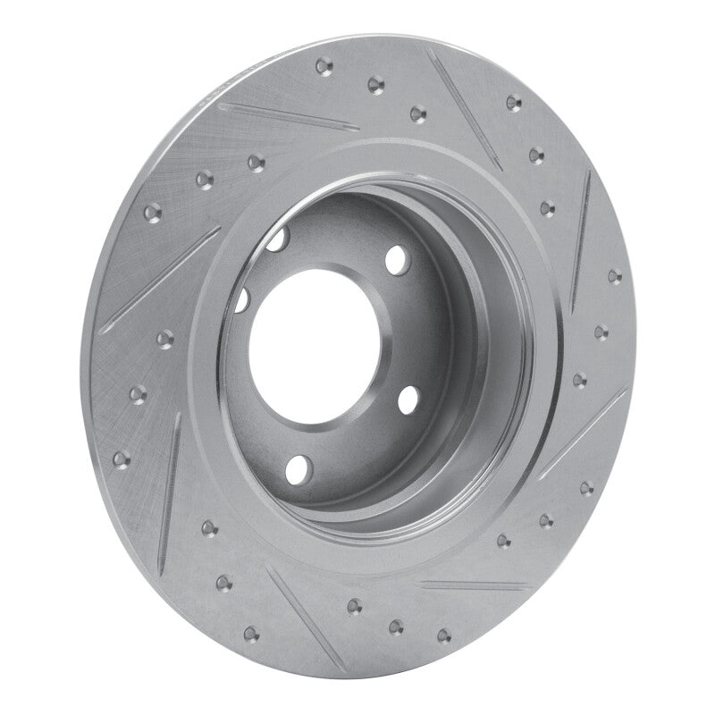R1 Concepts R1 05-12 BMW 120i (Mexico) Rear Left Drilled & Slotted Silver Brake Rotor