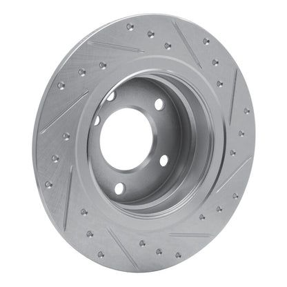 R1 Concepts R1 05-12 BMW 120i (Mexico) Rear Left Drilled & Slotted Silver Brake Rotor