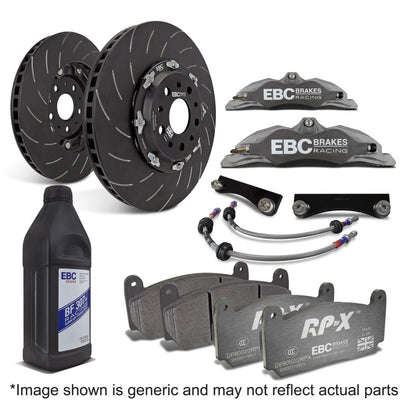 EBC Racing 2006 BMW 1-Series Supercup Anodized Apollo-4 Calipers 330mm Rotors Front Big Brake Kit