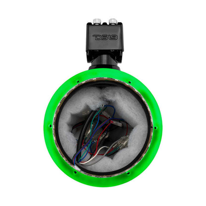DS18 Marine And Powersports Towers Speakers Not Included 6.5in RGB LED Lights Black