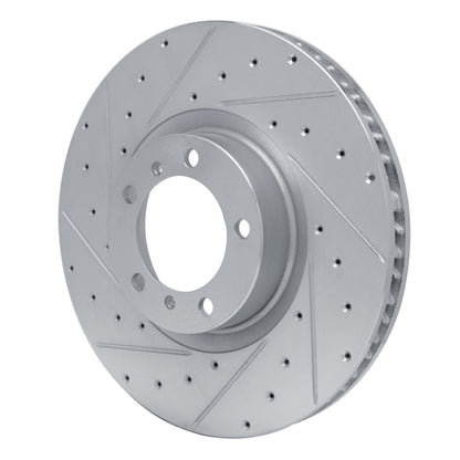 R1 Concepts R1 10-24 Audi RS e-Tron GT Left Front Drilled & Slotted Silver Brake Rotor