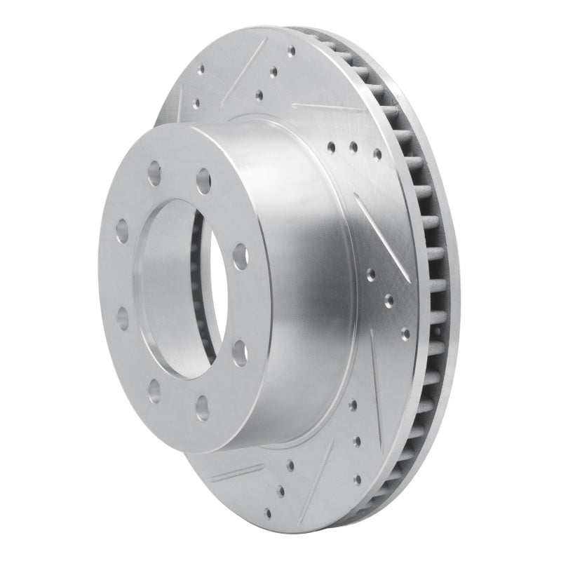 R1 Concepts R1 03-08 Dodge Ram 2500 Front Left Drilled & Slotted Silver Brake Rotor