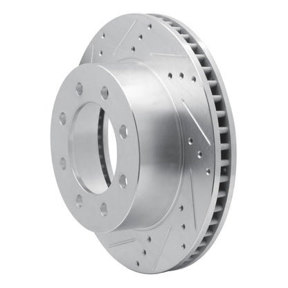 R1 Concepts R1 03-08 Dodge Ram 2500 Front Left Drilled & Slotted Silver Brake Rotor
