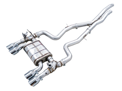 AWE Tuning BMW F8X M3/M4 SwitchPath Cat-Back Exhaust - Chrome Silver Tips