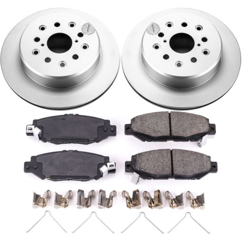 PowerStop Power Stop 93-97 Lexus GS300 Rear Z17 Evolution Geomet Coated Brake Kit