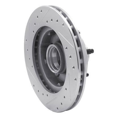 R1 Concepts R1 1983-1997 Ford AEROSTAR Front Right Drilled & Slotted Silver Brake Rotor