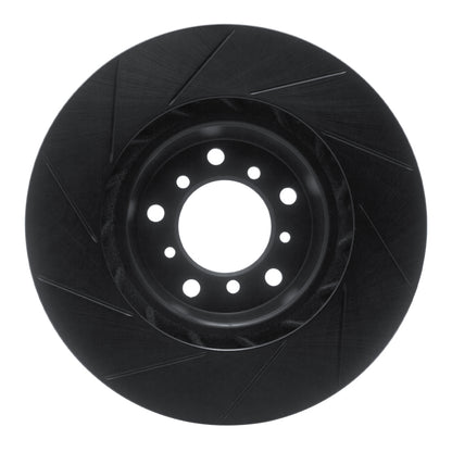 R1 Concepts R1 01-06 BMW M3 Left Front Slotted Black Brake Rotor