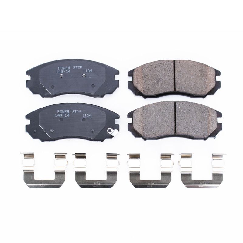 PowerStop Power Stop 04-08 Hyundai Tiburon Front Z17 Evolution Ceramic Brake Pads w/Hardware