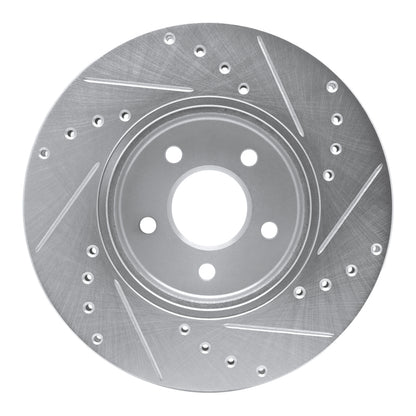 R1 Concepts R1 01-08 Ford Mondeo (Mexico) Front Left Drilled & Slotted Silver Brake Rotor