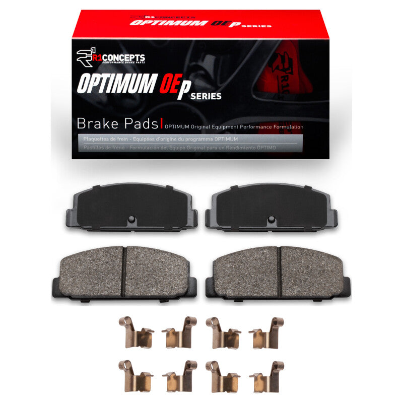 R1 Concepts R1 84-89 Chrysler Conquest Rear Optimum OE Pads & Hardware Kit