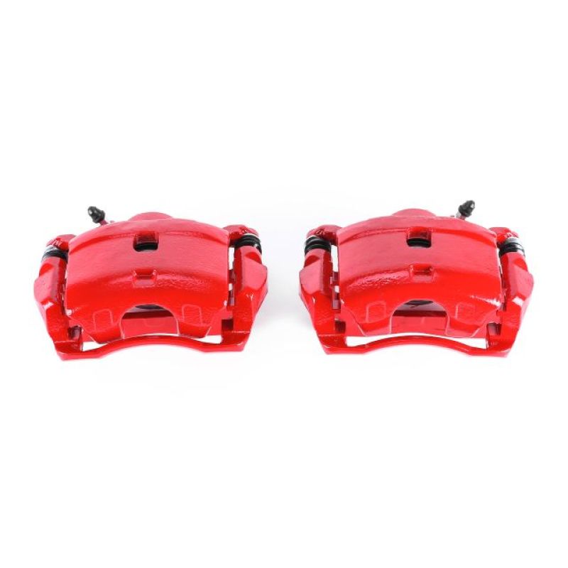 PowerStop Power Stop 90-97 Honda Accord Rear Red Calipers w/Brackets - Pair