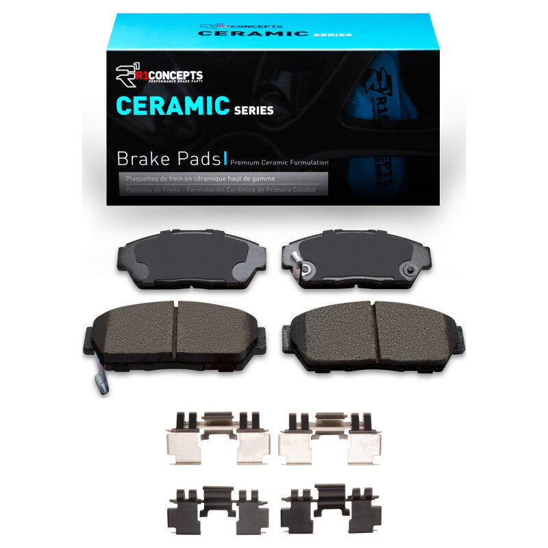 R1 Concepts R1 93-01 Acura Integra Front Ceramic Brake Pads & Hardware Kit