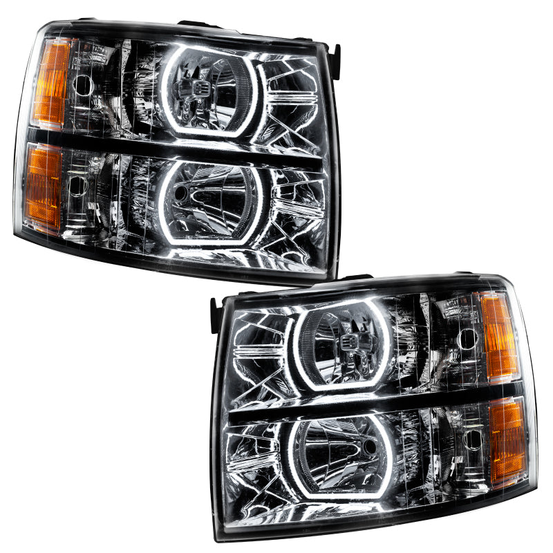 ORACLE Lighting Oracle 07-13 Chevrolet Silverado SMD HL - Black - Square Style - w/o Controller
