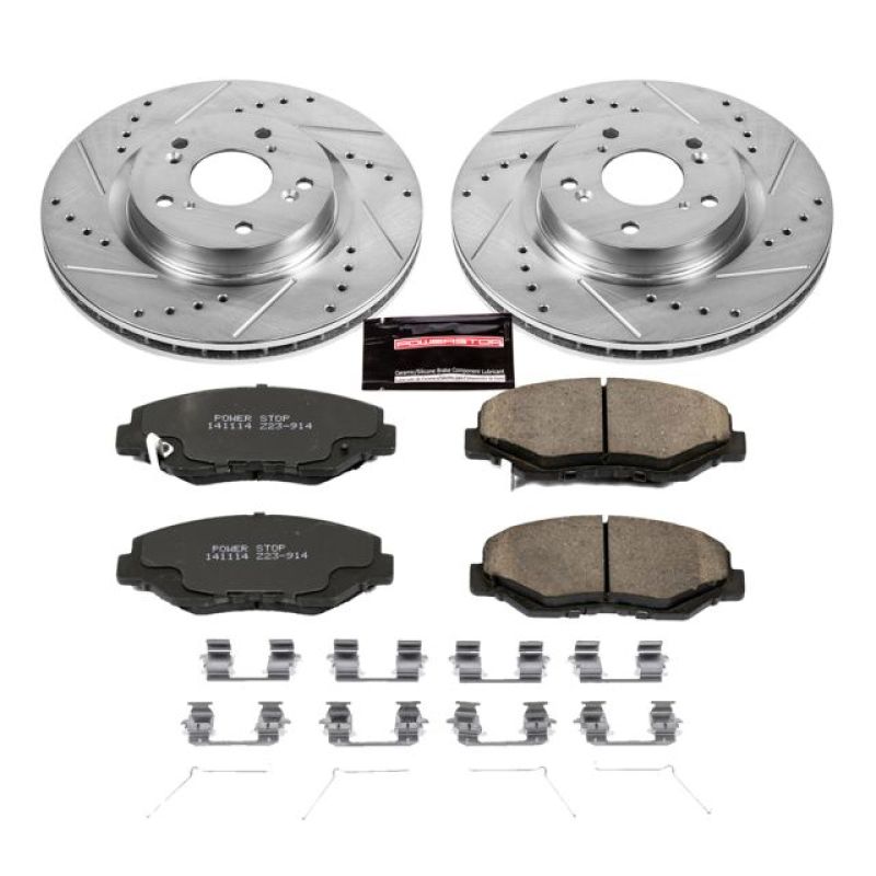 PowerStop Power Stop 12-16 Honda CR-V Front Z23 Evolution Sport Brake Kit