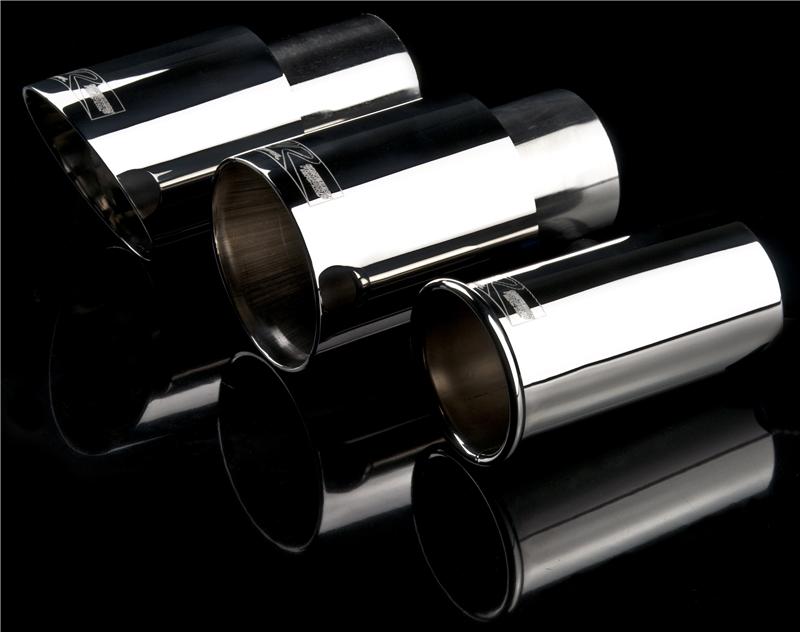 Weapon R Universal Black Exhaust Tips 3in Slant 2.5in Inlet/3in Outlet Neo-Titanium