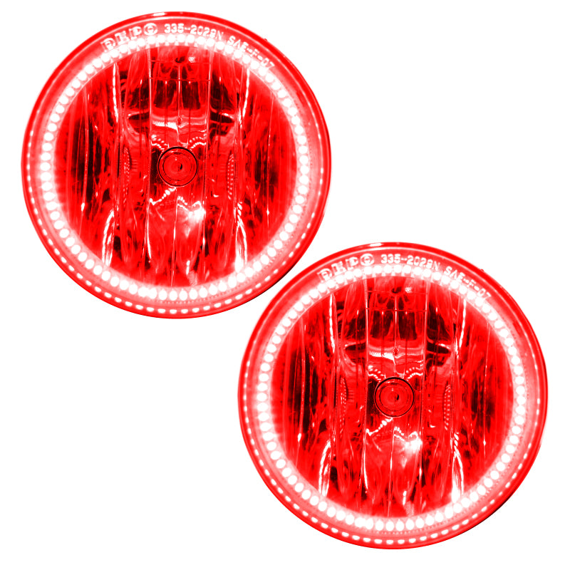 ORACLE Lighting Oracle 05-10 Hummer H3 LED Fog Light Halo Kit - Red