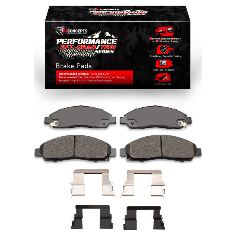 R1 Concepts R1 04-08 Chevrolet Colorado Front Performance Off-Road/Tow Brake Pads & Hardware Kit