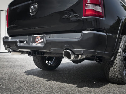 aFe Large Bore-HD 3in 409SS DPF-Back Exhaust System w/ Polished Tip RAM 1500 20-21 V6-3.0
