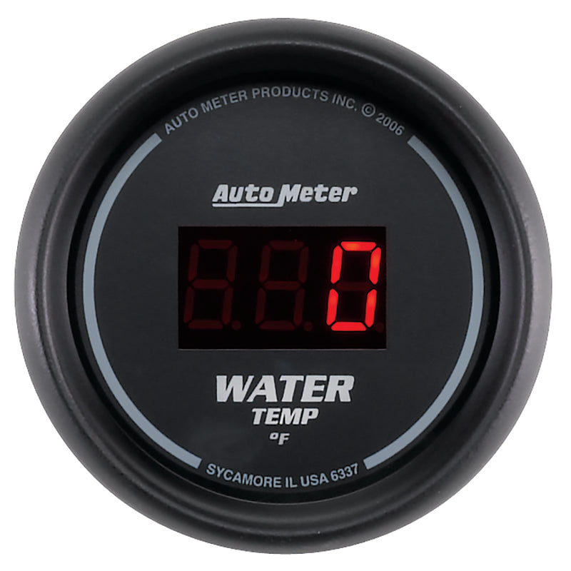 AutoMeter Gauge Kit 5 Pc. 3-3/8in. & 2-1/16in. Elec Speedo Digital Black Dial W/ Red Led