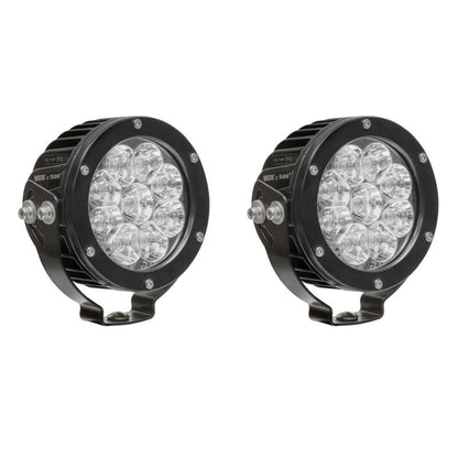 Westin Axis LED Auxiliary Light 4.75 inch Round Spot w/3W Osram (Set of 2) - Black