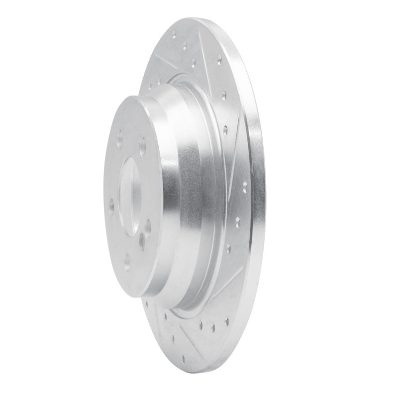R1 Concepts R1 07-13 Mercedes-Benz CL550 Rear Right Drilled & Slotted Silver Brake Rotor