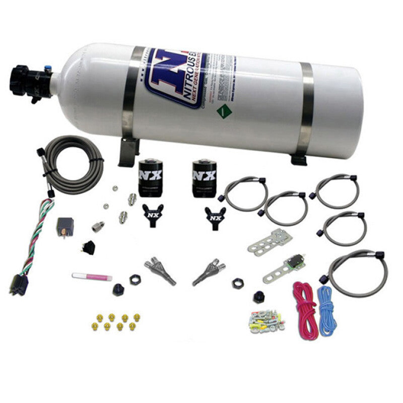 Nitrous Express GM TBI Nitrous Kit (50-125HP) w/15lb Bottle