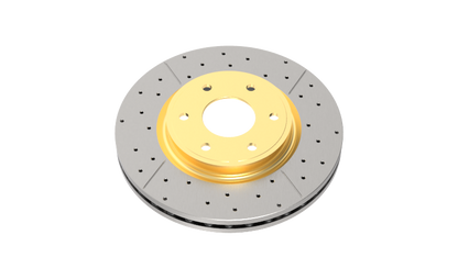 DBA 90-99 Jeep Cherokee 4WD Front Street Drilled & Slotted Rotor