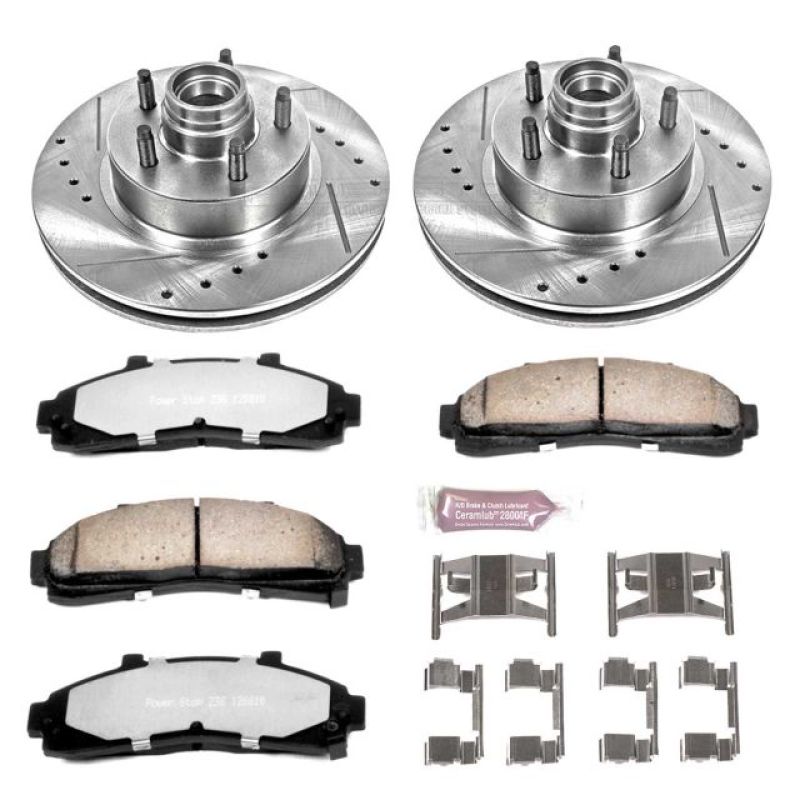 PowerStop Power Stop 95-01 Ford Explorer Front Z36 Truck & Tow Brake Kit