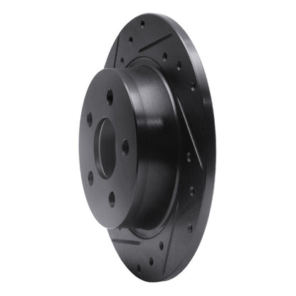 R1 Concepts R1 18-23 Ford Transit CONNECT Rear Left Drilled & Slotted Black Brake Rotor