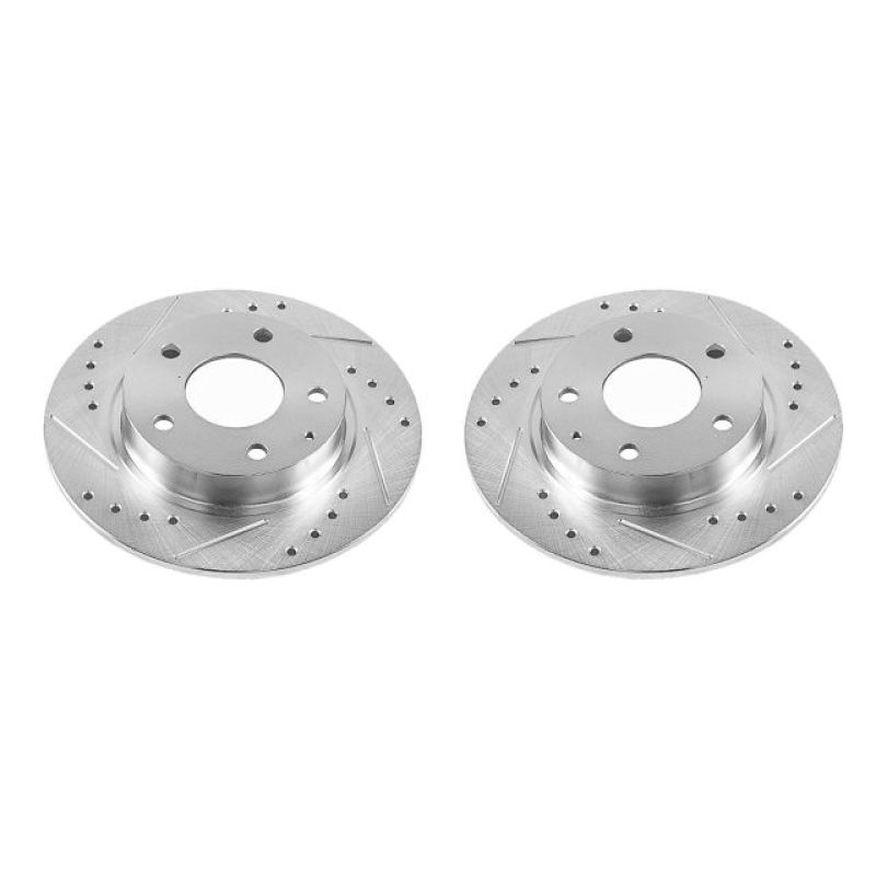 PowerStop Power Stop 14-18 Mazda 3 Rear Evolution Drilled & Slotted Rotors - Pair