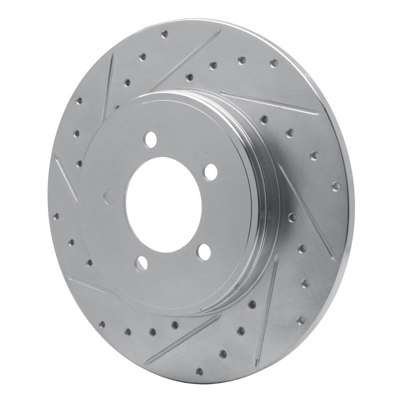 R1 Concepts R1 03-05 Lincoln AVIATOR Rear Left Drilled & Slotted Silver Brake Rotor