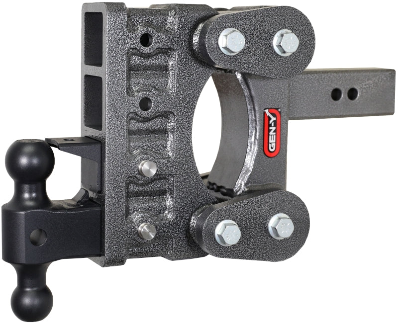 GEN-Y Hitch Gen-Y The Boss Torsion-Flex 2.5in Shank 6in Drop 21K Hitch w/GH-061 Dual-Ball/GH-062 Pintle Lock