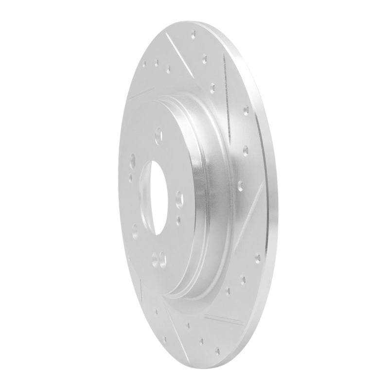 R1 Concepts R1 18-25 Honda Odyssey Rear Right Drilled & Slotted Silver Brake Rotor