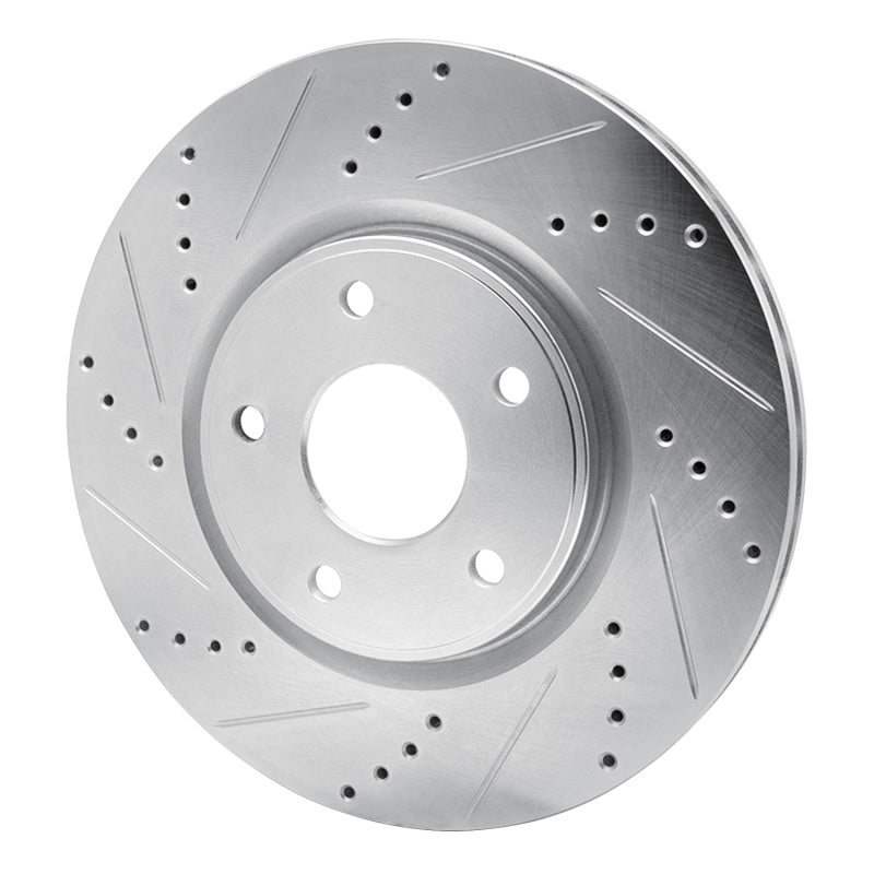 R1 Concepts R1 12-25 Chrysler Grand Caravan Front Left Drilled & Slotted Silver Brake Rotor