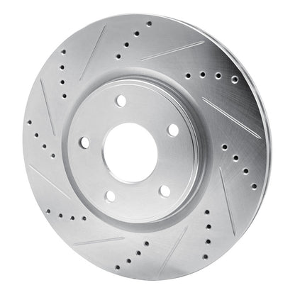 R1 Concepts R1 12-25 Chrysler Grand Caravan Front Left Drilled & Slotted Silver Brake Rotor